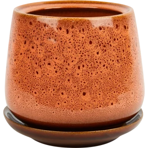 Горшок цветочный Gonchar Скарлет №3 Люкс ø12 h13 v1.2 л керамика рыжий