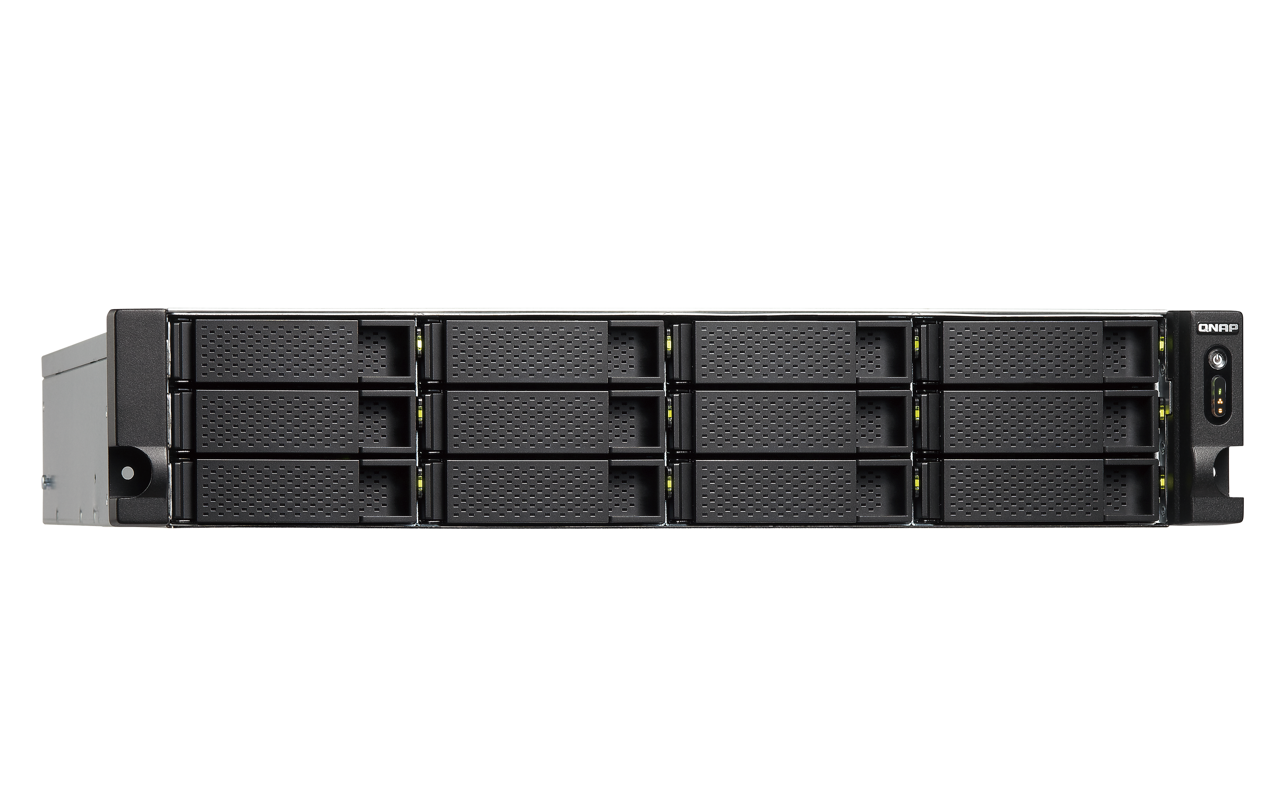 TS-1253BU-RP-4G Smb nas 12 hdd trays, rackmount, 2 psu. 4-core intel celeron j3455 1,5 ghz (up to 2,3 ghz).. w/o rail kit rail-b02 QNAP Santreyd  - Вид №1
