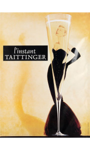 90580203 Рекламный плакат Просто Постер Шампанское Linstant Taittinger 40x50см в раме STLM-0293554 Santreyd