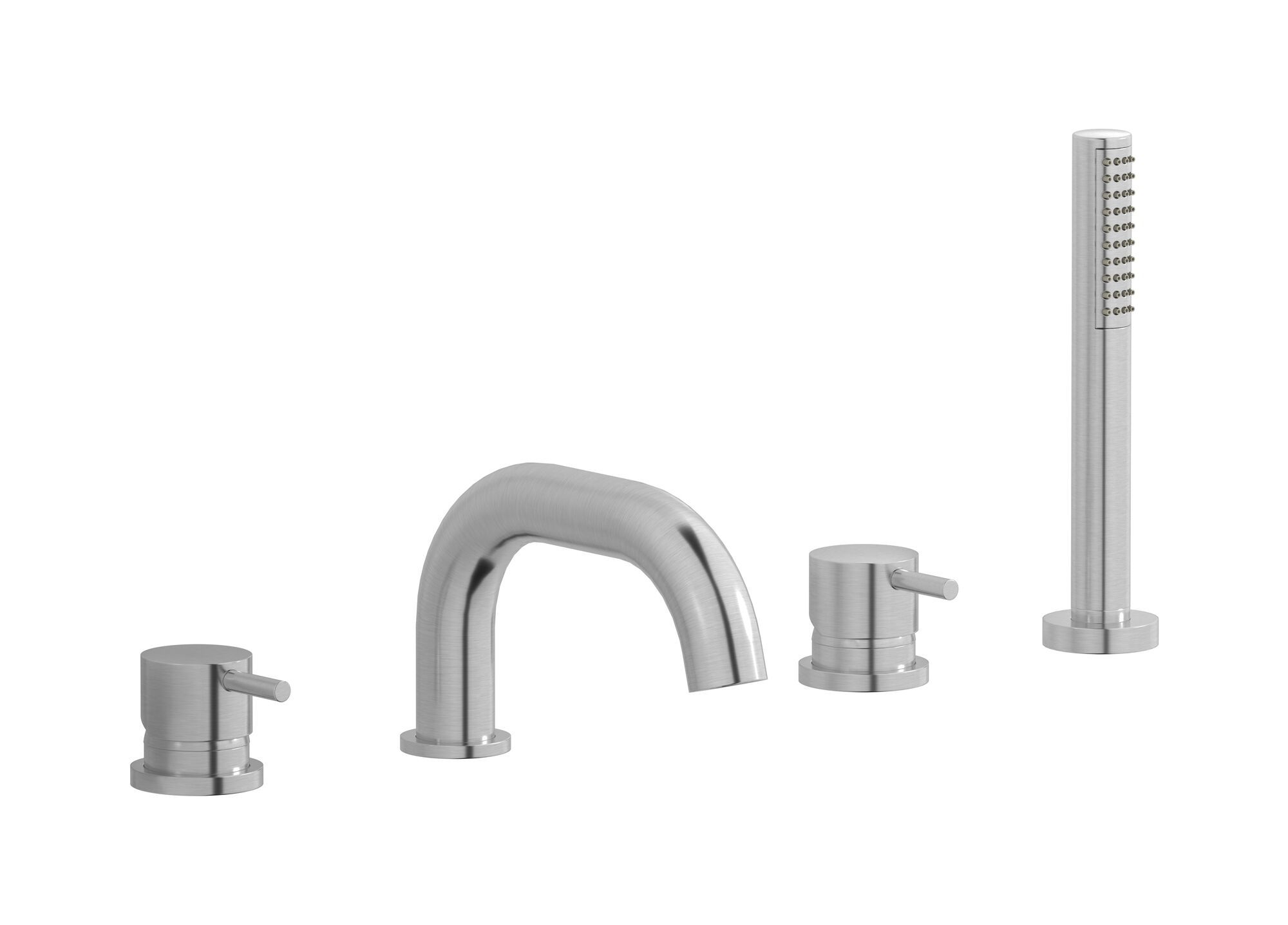 Однорычажный смеситель для ванны с 4 отверстиями и ручным душем IB Milano Torino ARCH-00055008 - Вид №11