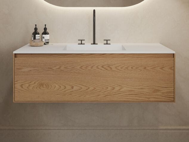 Шкаф для раковины из цельного дерева со встроенной раковиной RILUXA Gaia ARCH-00150867