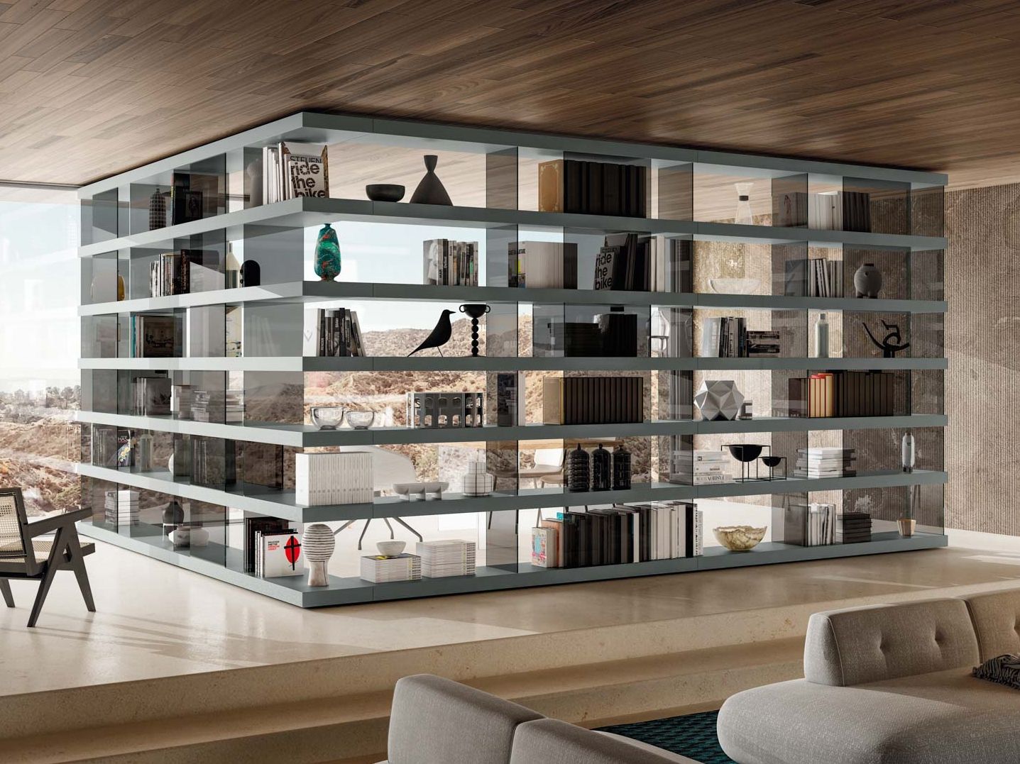 Секционная библиотека Lago Air ARCH-00058584 - Вид №1