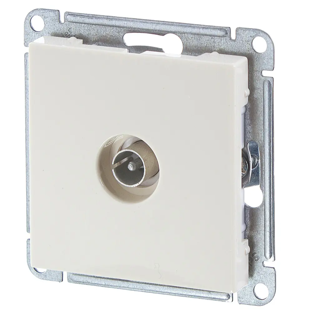 ТВ розетка Schneider Electric «Wessen 59», оконечный, цвет слоновая кость W59 STLM-2039010