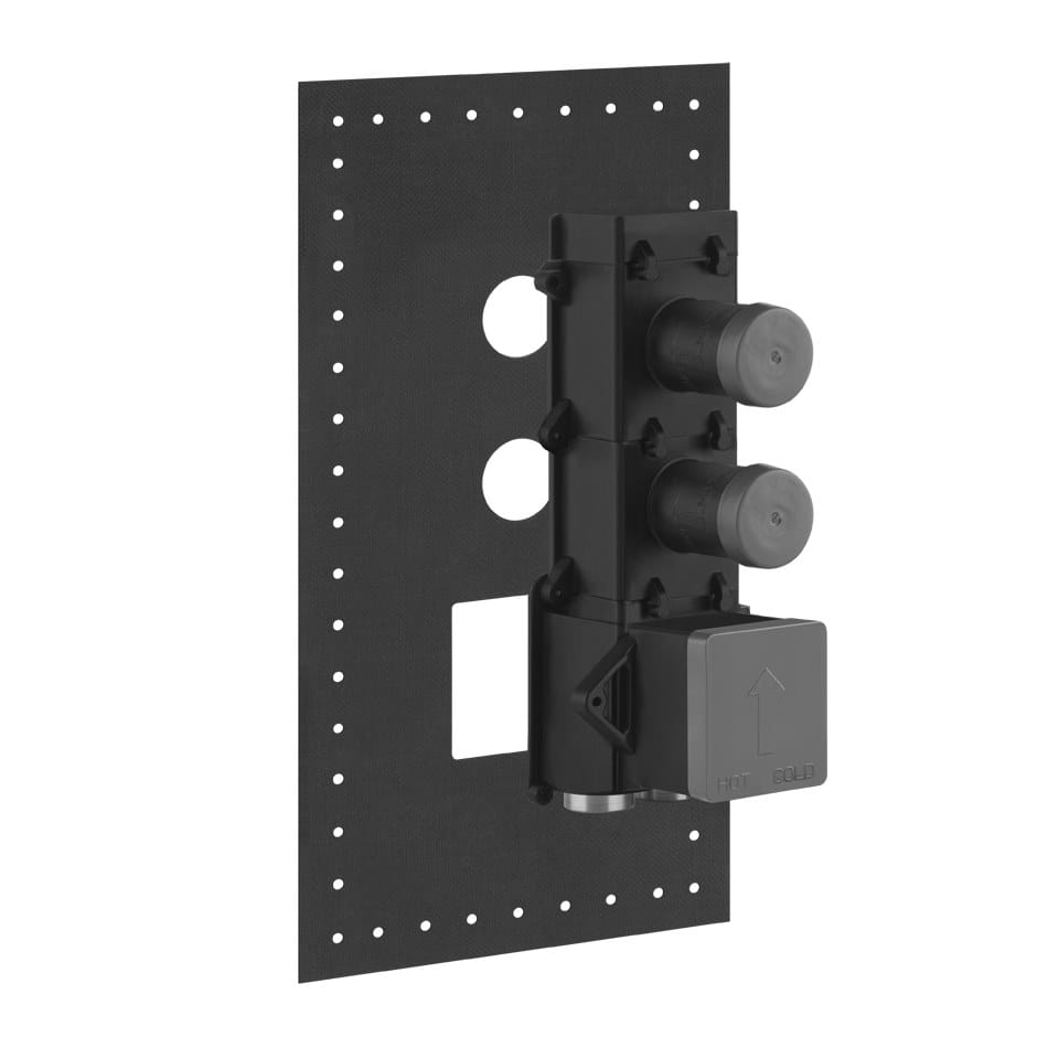 Смеситель для душа с 3 отверстиями из металла с пластиной Gessi гравированный ARCH-00017312 - Вид №1