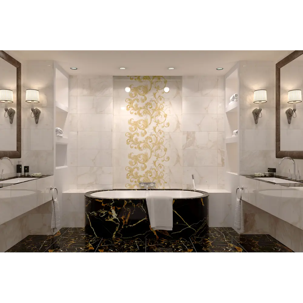 Керамогранит Golden Tile Saint Laurent 60.7x60.7 см 1.105 м² цвет чёрный STLM-2189826 - Вид №4