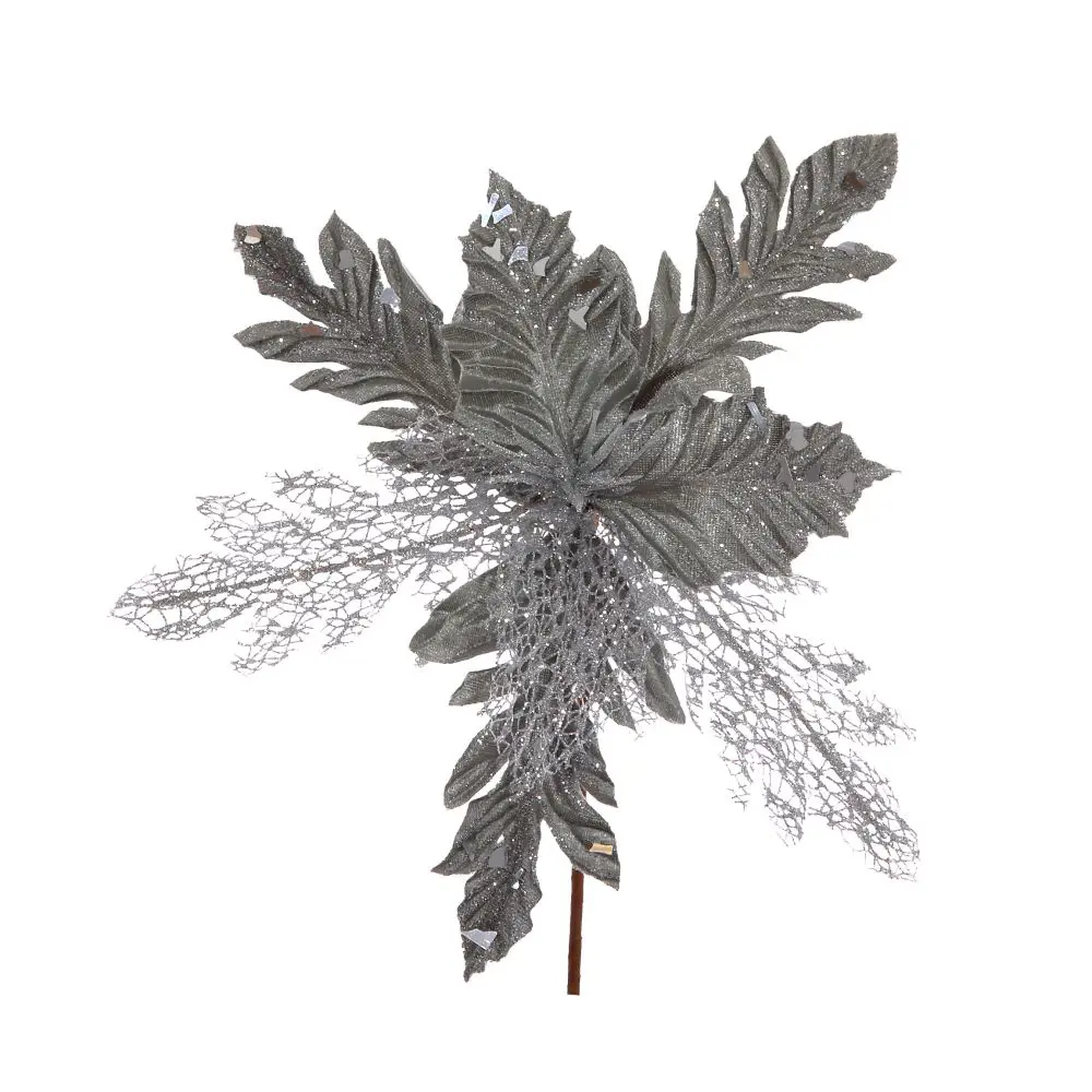 Цветок искусственный серебристый микс, 32x32x35 см 83557503 STLM-2024280 Santreyd  - Вид №2