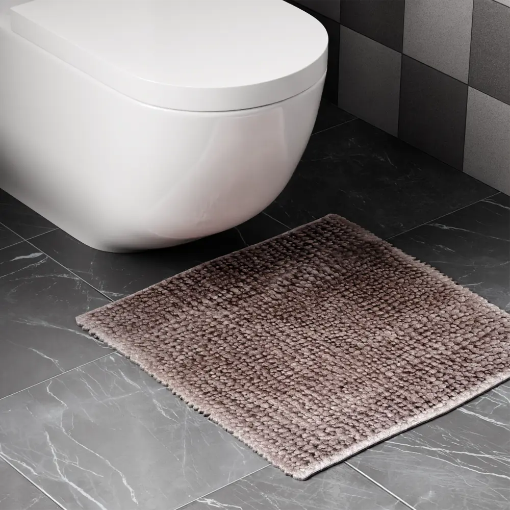 Коврик для туалета LEMER Loritani с мягким ворсом 50x50 см 89384885 STLM-1564004