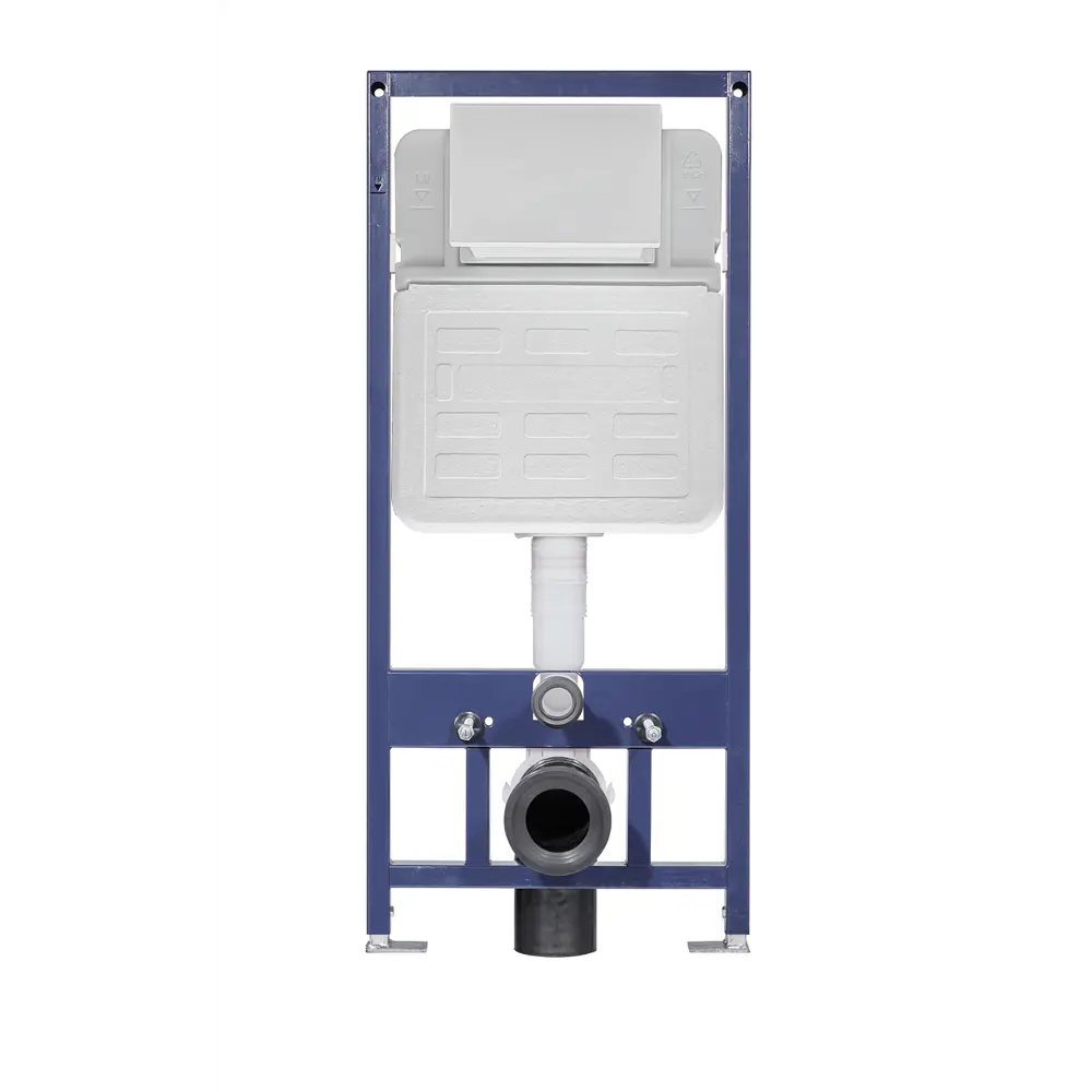 Комплект инсталляция Grant с унитазом Aura Торнадо безободковый с микролифтом клавиша цвет хром Santreyd STLM-2139018 - Вид №3