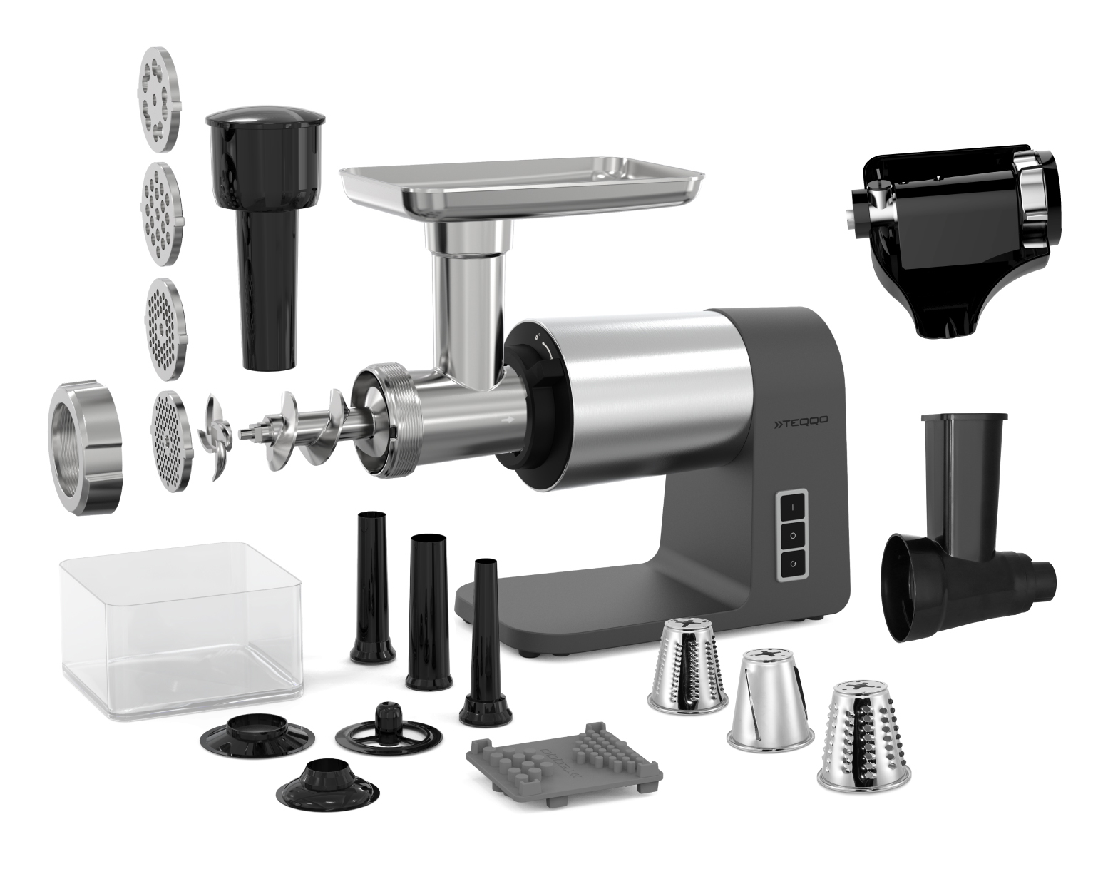 9176136 Мясорубка электрическая TEQQO Grindmaster Ultima серый STDN-0123918