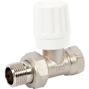 Вентиль регулирующий для радиатора прямой Euros 1/2" латунь