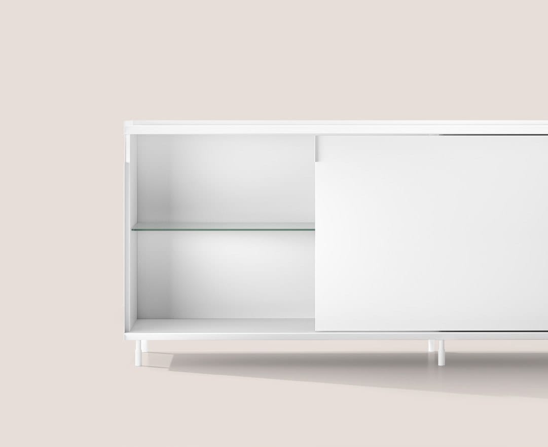 Деревянный шкаф с раздвижными дверями и металлическими боковинами Capo d’Opera Flyer ARCH-00106645 - Вид №1