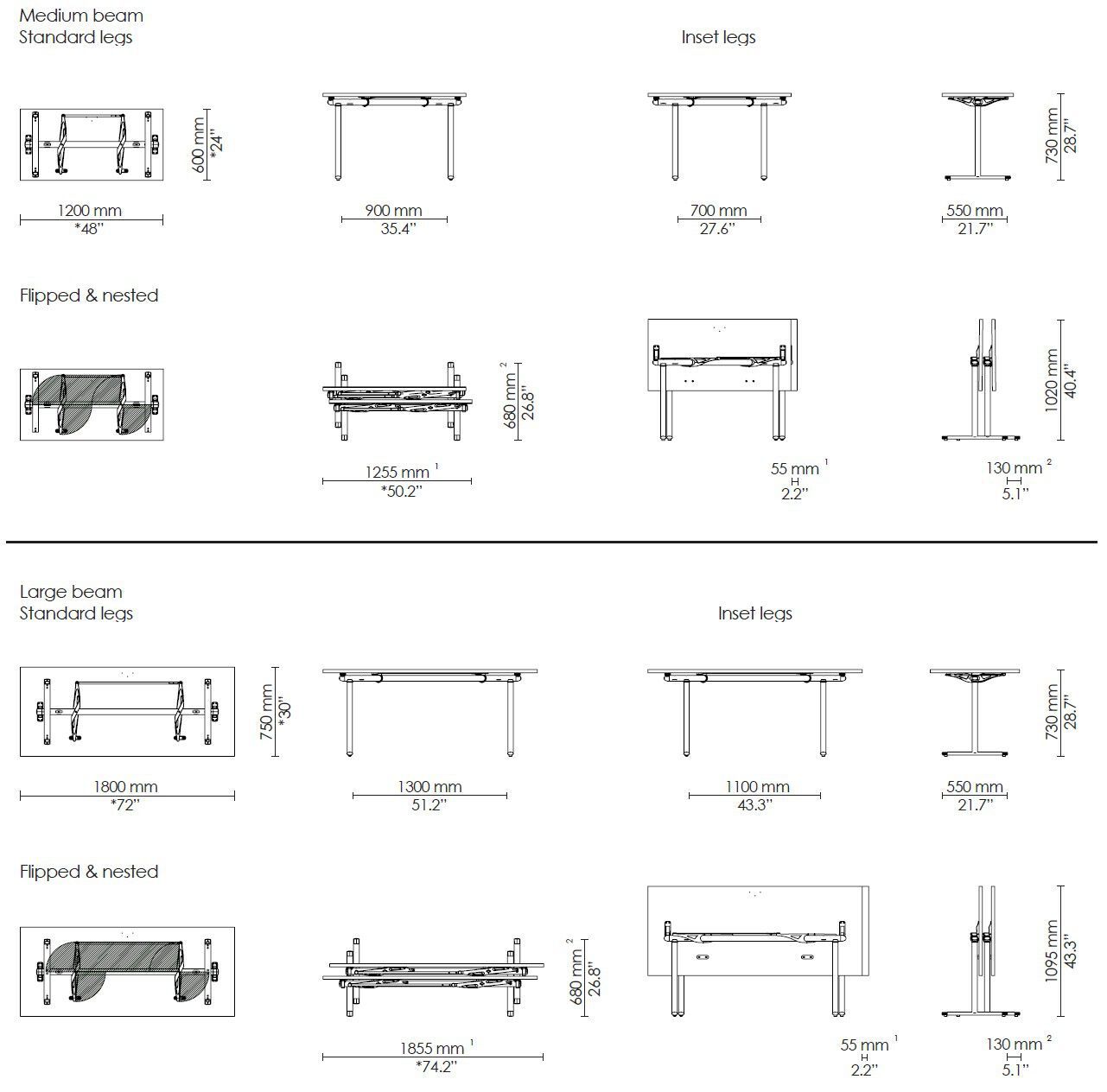 Прямоугольный стол с откидным верхом Howe Tempest ARCH-00061287 - Вид №7