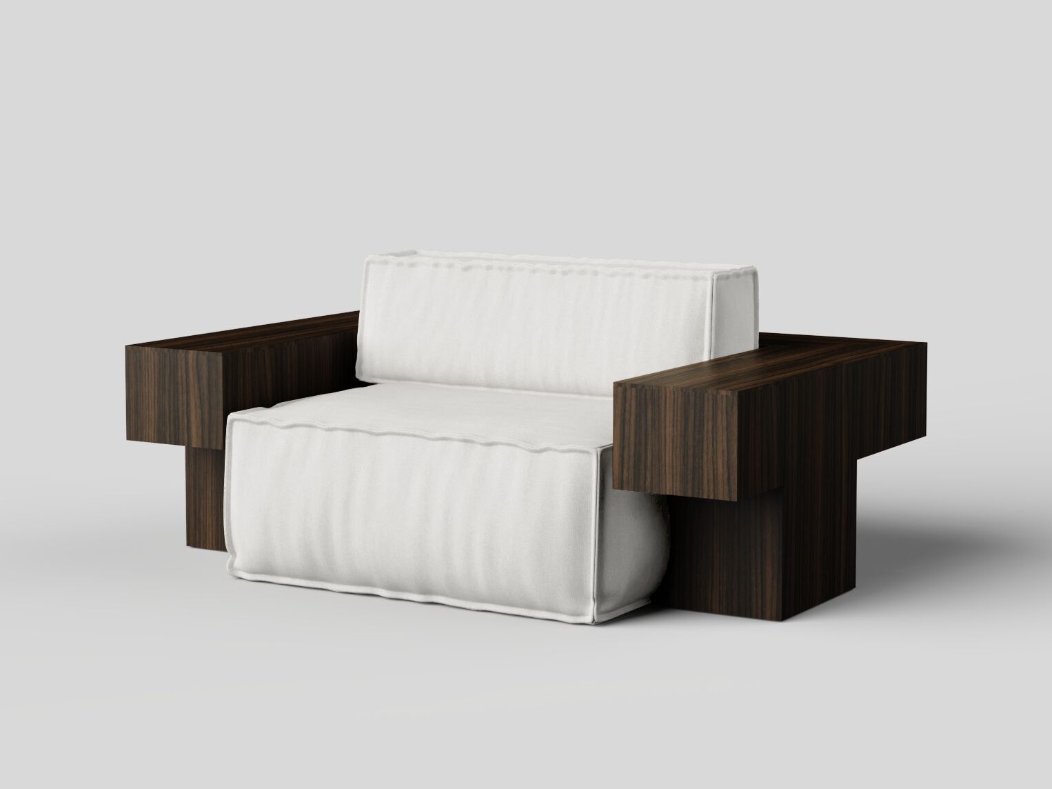 Кресло из дерева и ткани с подлокотниками Secolo Tadao ARCH-00078336