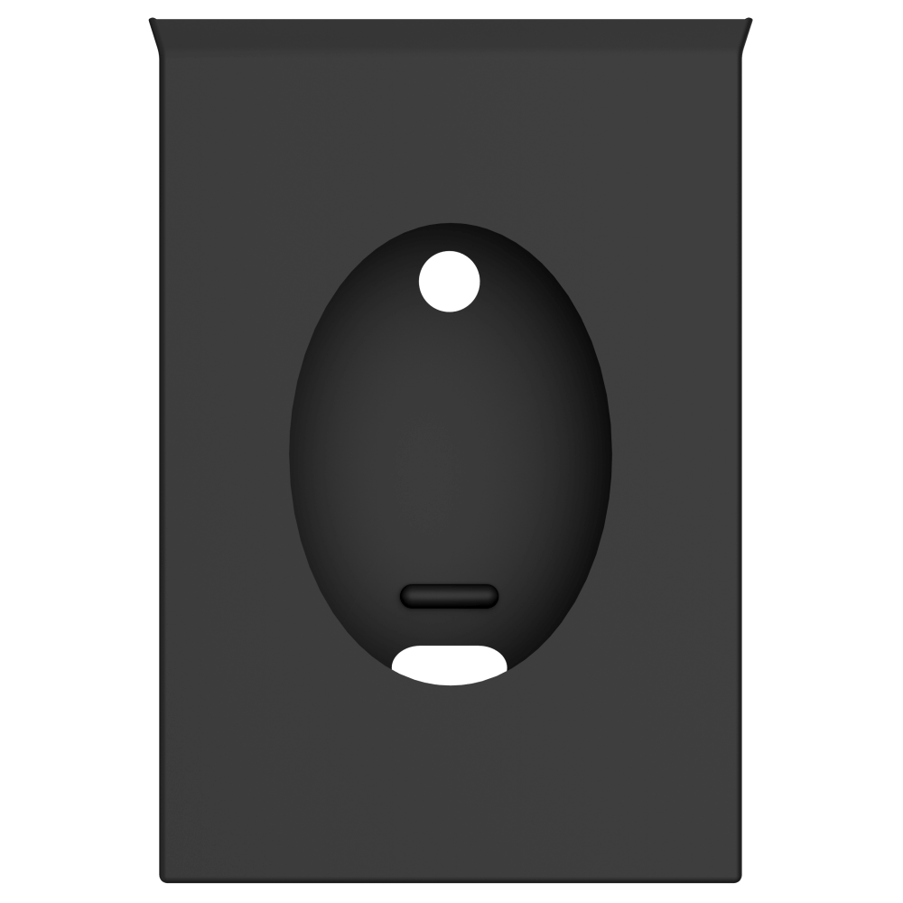 A800-N Матовый черный настенный диспенсер для гигиенических пакетов duten