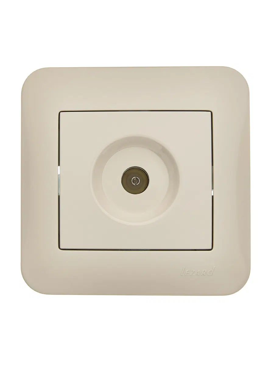 ASTI Розетка ТВ оконечная крем LEZARD 7081-0303-130 - Вид №1