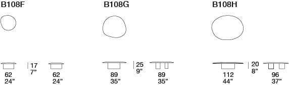 Низкий журнальный столик с гранитной столешницей конгломерата Paola Lenti ISOLE ARCH-00096429 - Вид №3