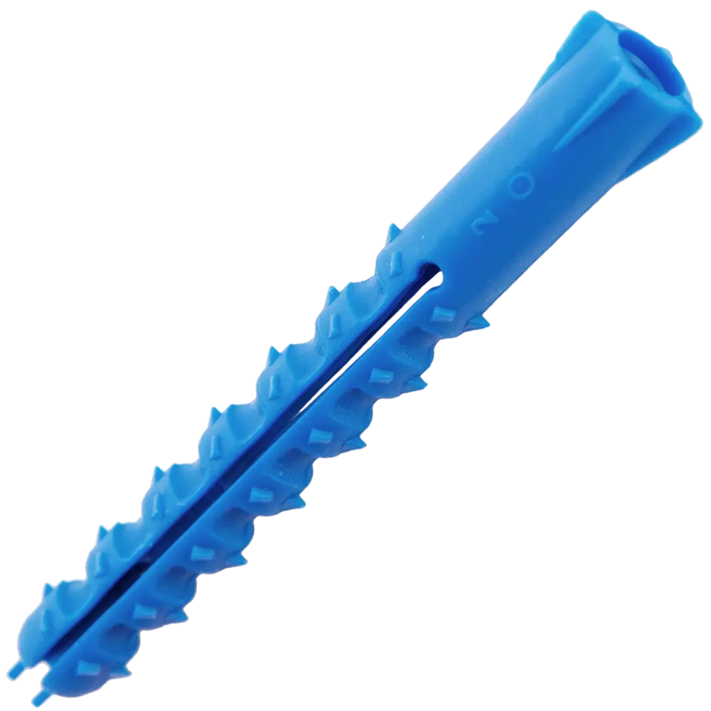 Дюбель с шипами для полнотелых материалов 6х50 мм полипропилен цвет синий 200 шт НЕВСКИЙ КРЕПЕЖ STLM-2192064