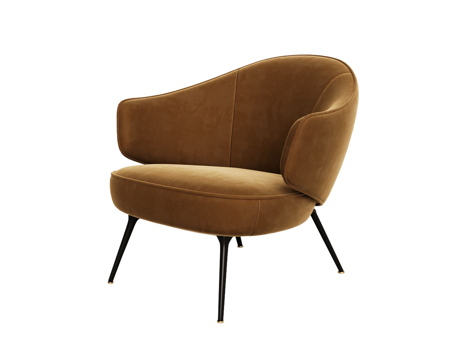 Бархатное кресло с подлокотниками ANA ROQUE INTERIORS ARCH-00029279 - Вид №1