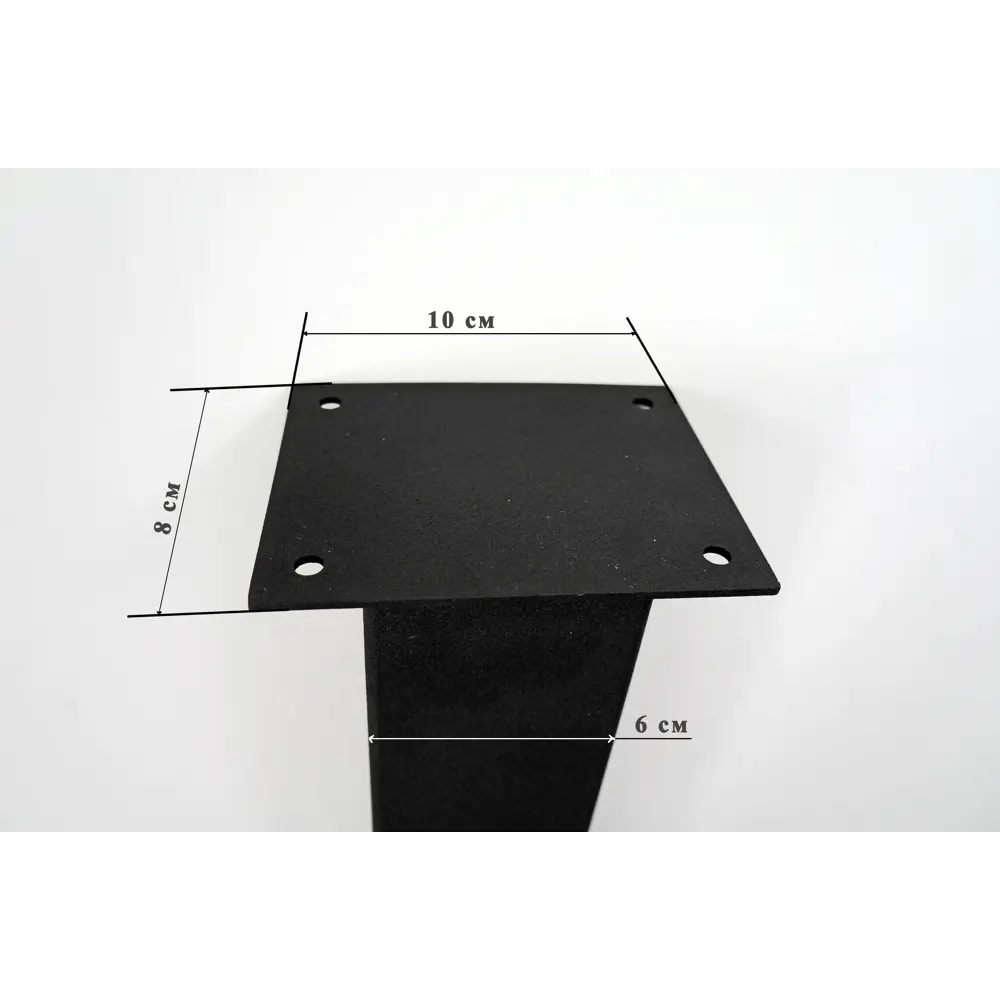 Ножка барная квадратная, 110-111.5 см сталь цвет чёрный, 4 шт DUCKANDDOG STLM-2131205 - Вид №3