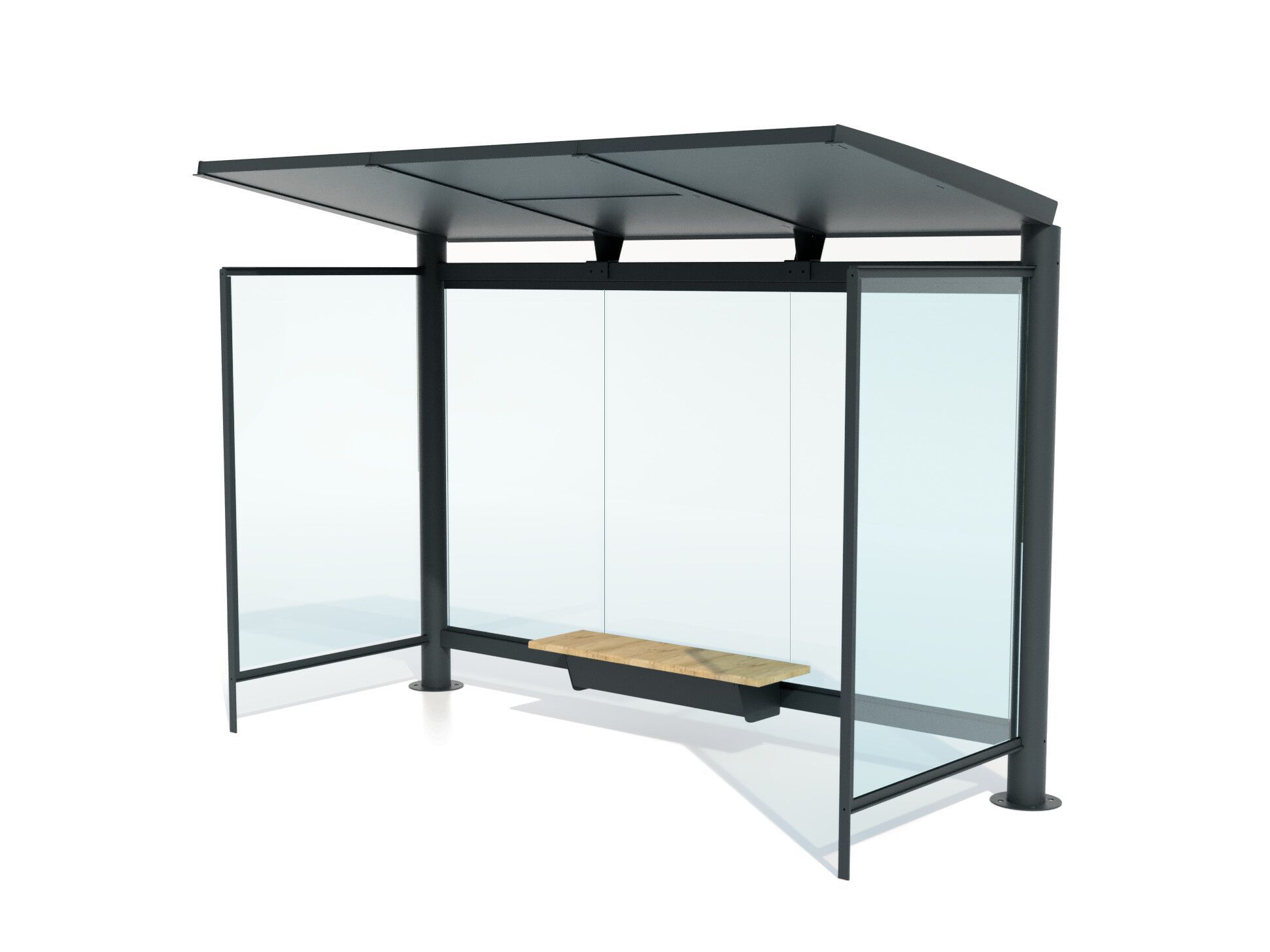 Стальной и стеклянный навес для автобусной остановки Studio Città DIAMOND ARCH-00070601