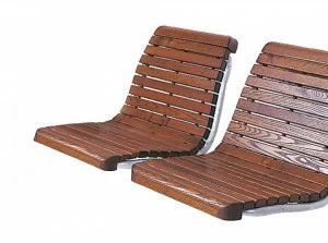 Euroform W Модульная деревянная скамья со спинкой Contour 332 w/m, 334 w/m