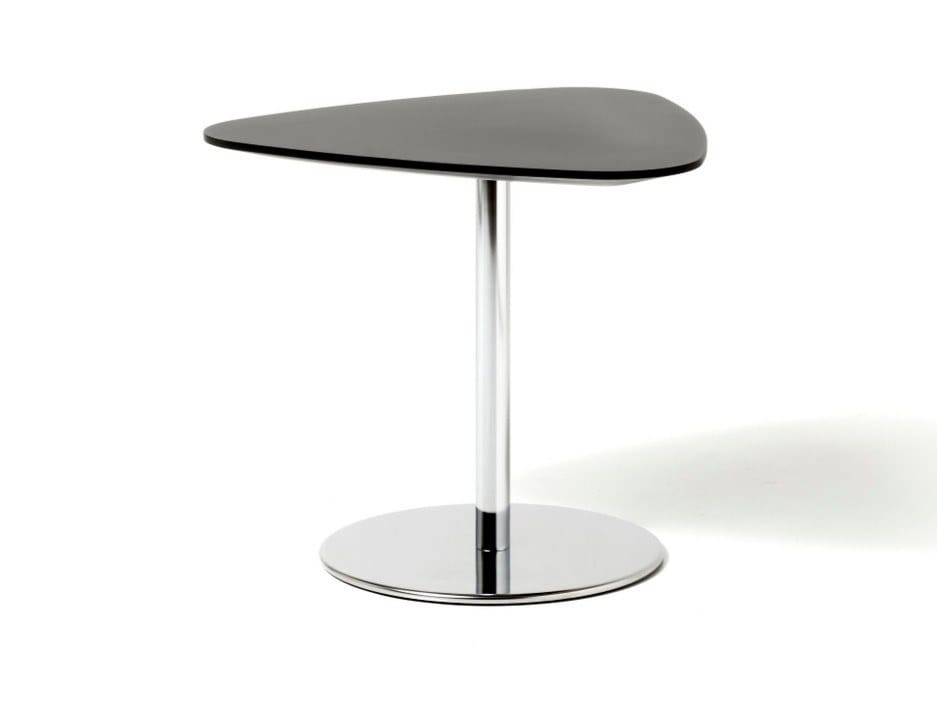 Треугольный журнальный столик с верхом из МДФ и металлическим основанием Diemme хлеб ARCH-00136864