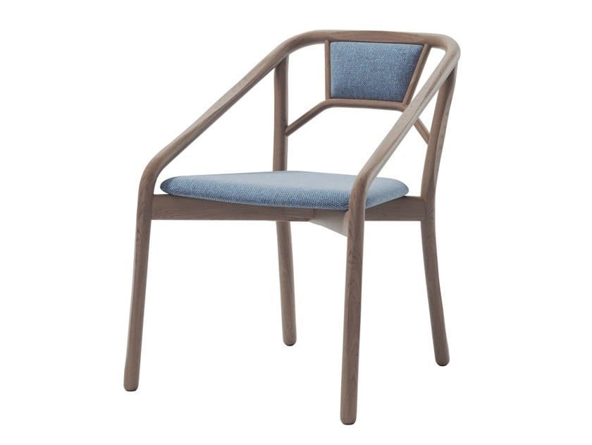 Деревянный стул со встроенной подушкой из ткани ALMA DESIGN Marnie ARCH-00087639 - Вид №7
