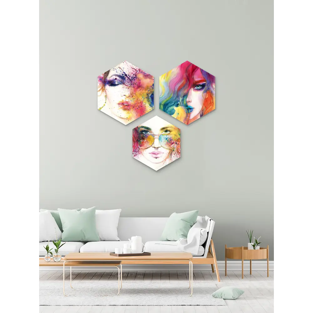 Картина на МДФ Девушки 45x52 см 3 шт POSTERMARKET STLM-2076192 - Вид №3