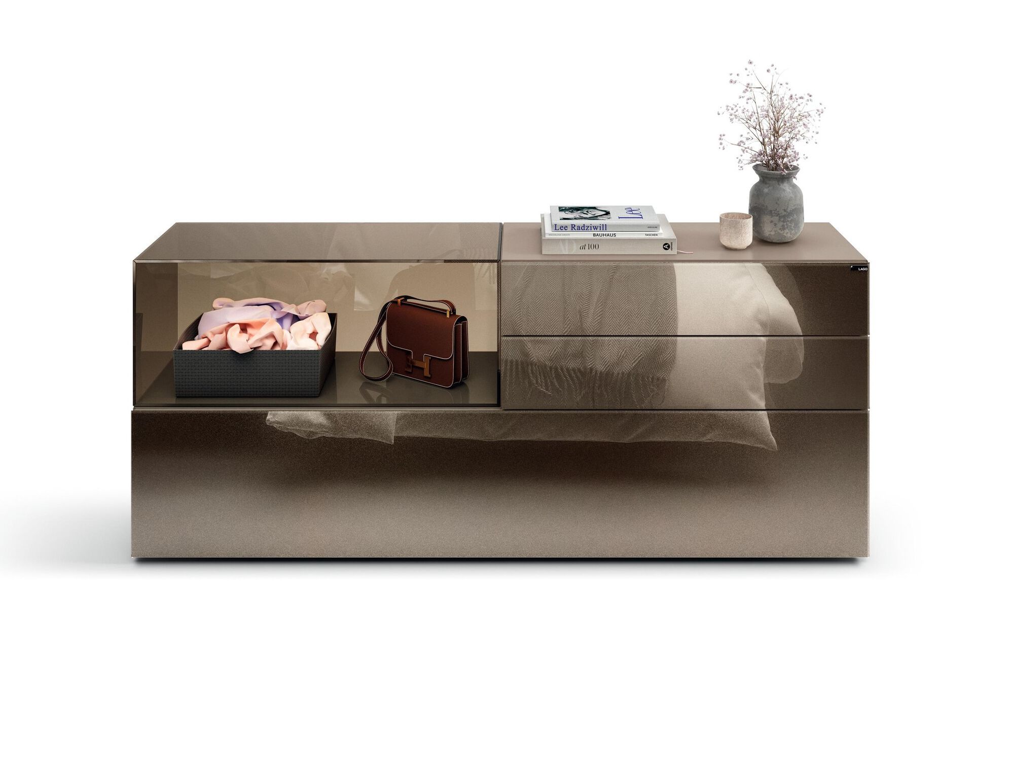 Стеклянный комод Lago 36E8 GLASS - 2137 ARCH-00091196 - Вид №1