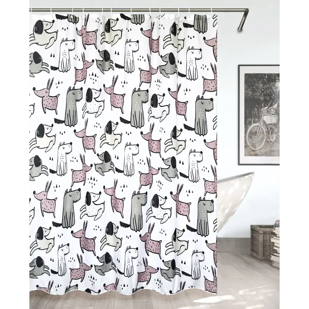 BATH PLUS Штора для ванной с милым щенком - стильный акцент интерьера 89362285 Cute Puppy STLM-0996914