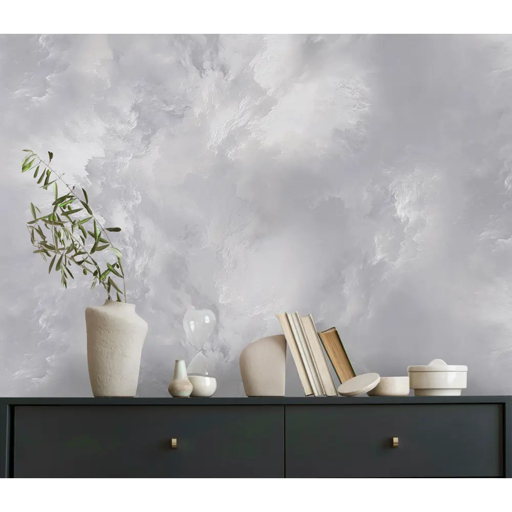 Флизелиновые обои Victoria Stenova Pantone темно-серые для стильного интерьера 89374640 Phantom STLM-1485509 - Вид №3