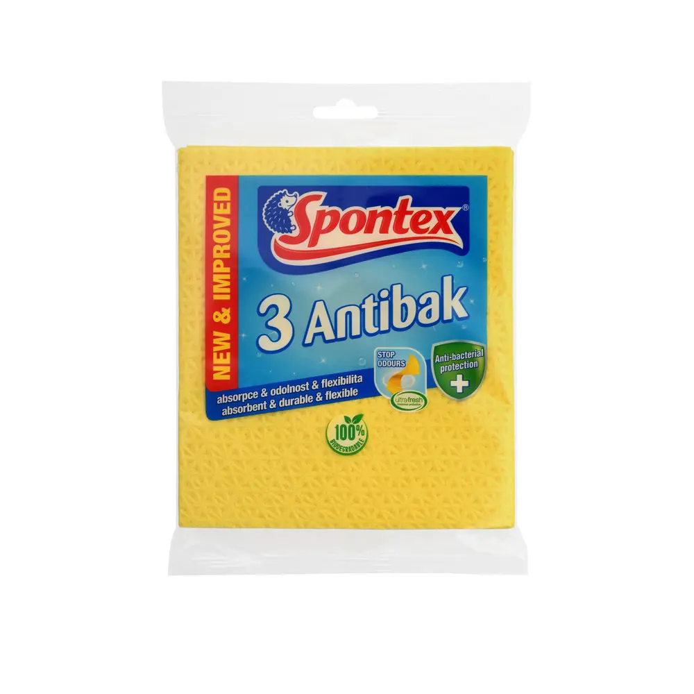 Антибактериальная салфетка Spontex Antibak 3 шт STLM-2101841 - Вид №1
