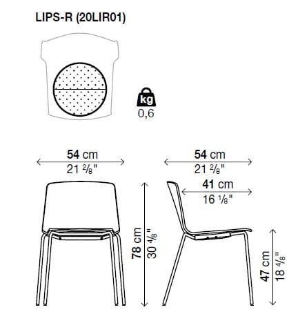 Штабелируемый стул из полипропилена Kristalia рама ARCH-00015734 - Вид №4
