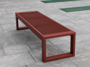Скамья из нержавеющей стали без спинки