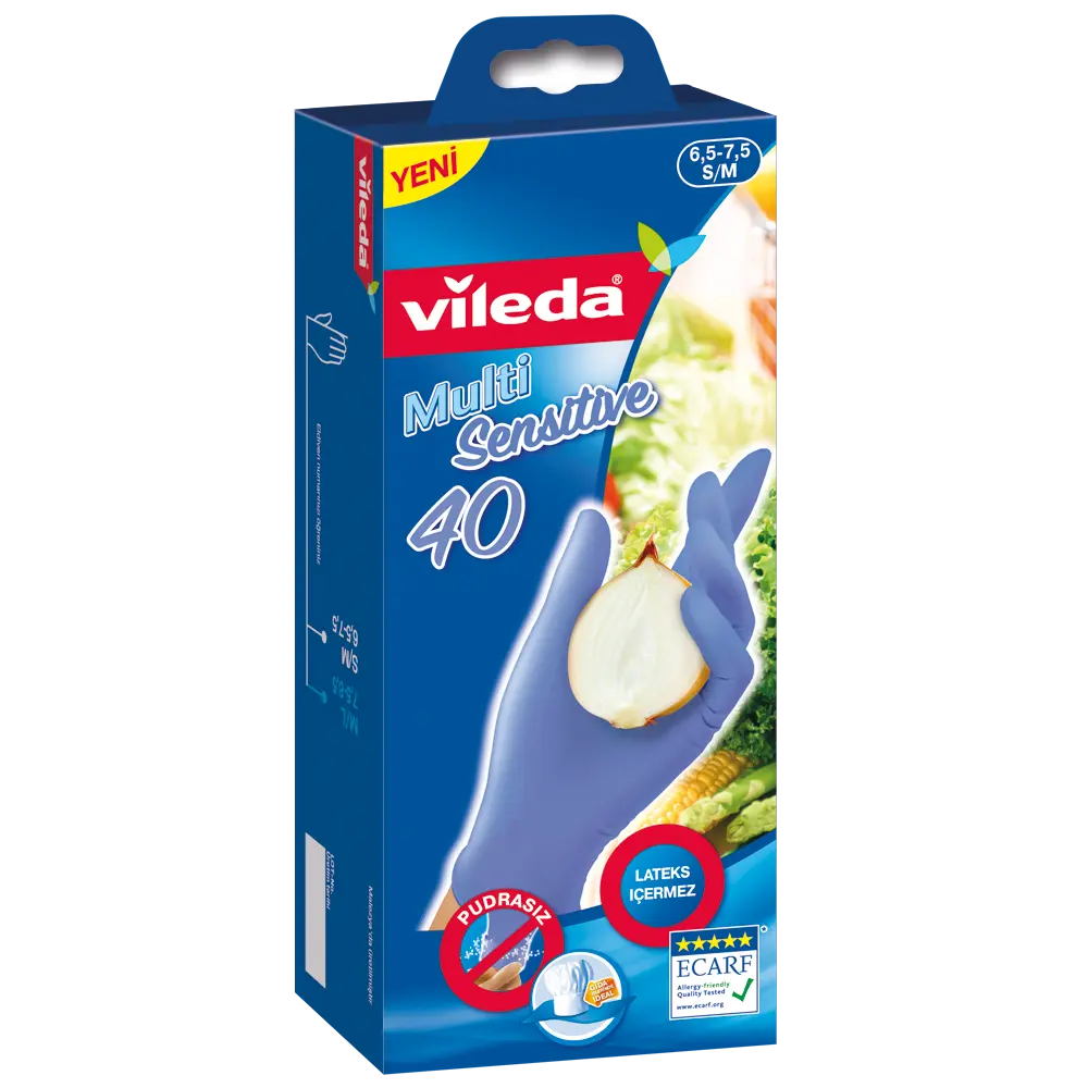 Перчатки нитриловые Виледа, размер S/M, 40 шт VILEDA STLM-2053367