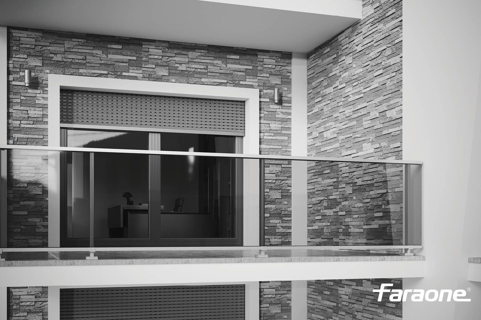 Перила из алюминия и стекла FARAONE Maior Evo ARCH-00105448 - Вид №2