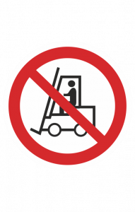 68306 Знак "Запрещается движение средств напольного транспорта"  Запрещающие знаки размер 100 х 100 мм