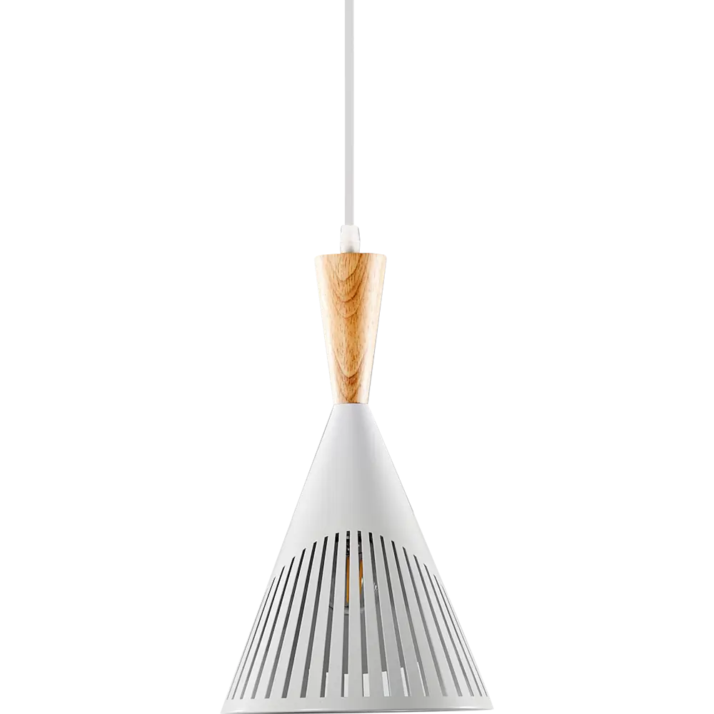 Подвесной светильник Семь огней Ноема 1 лампа 3 м² цвет белый STLM-2064470 - Вид №3