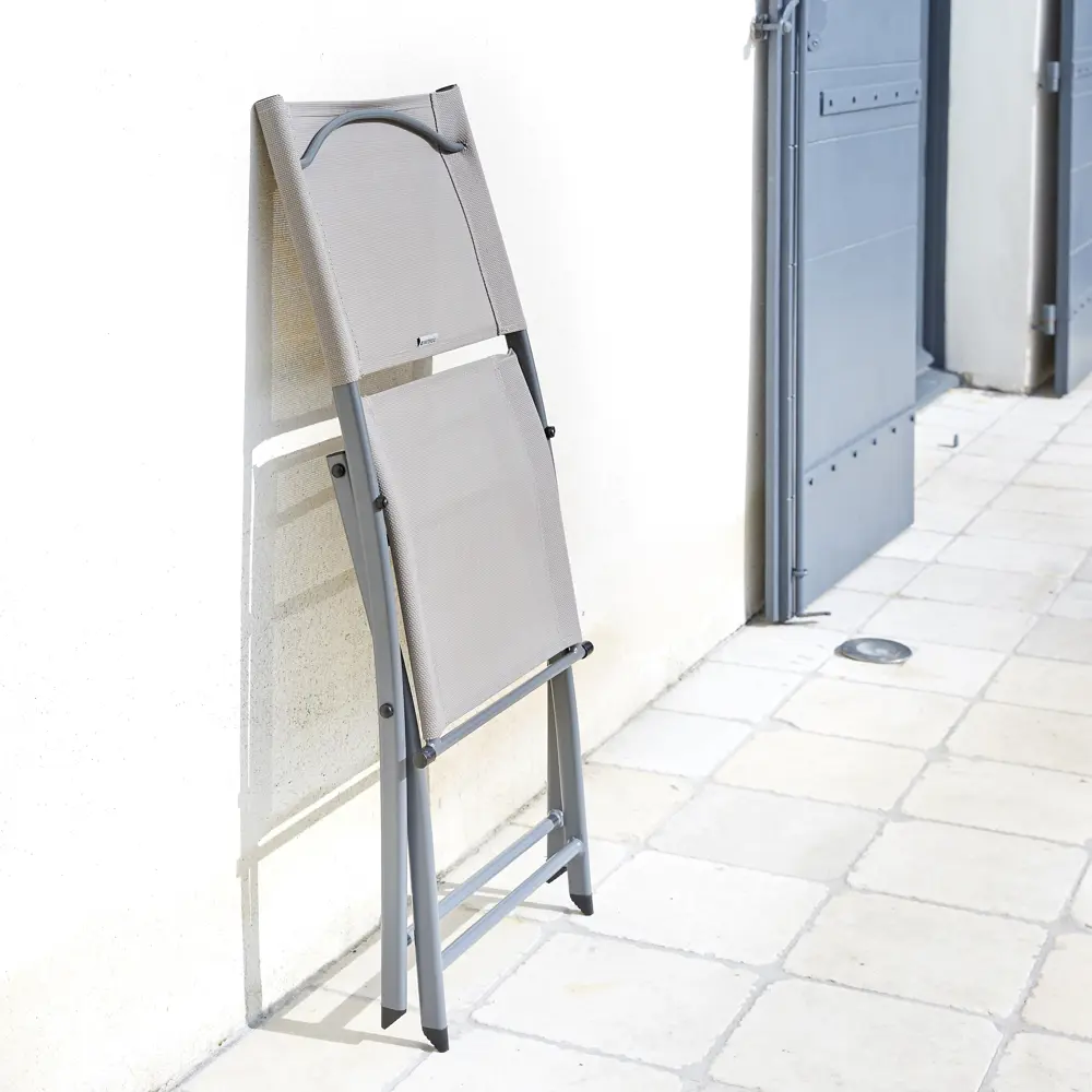 Стул Naterial Emys Origami складной 52x42x83 см сталь светло-серый STLM-2123743 - Вид №14