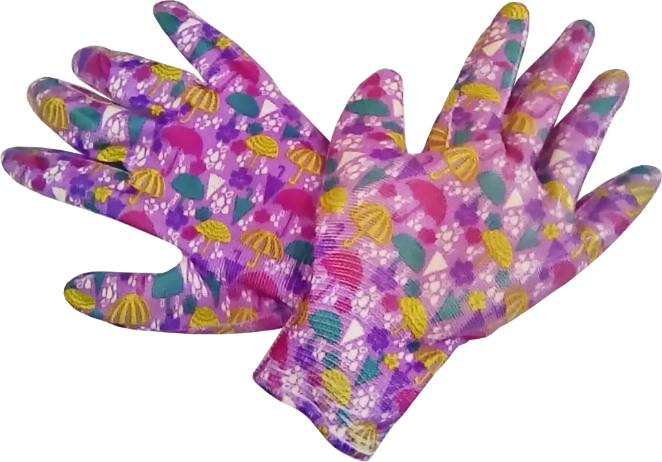 Садовые перчатки GARDEN FLOWERS с нитриловым покрытием для точных работ 82842733