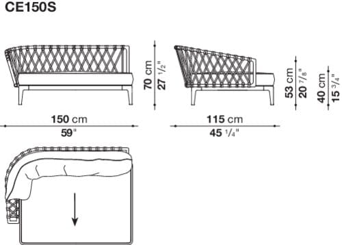 Ткань сад диван B&B Italia Outdoor ARCH-00084560 - Вид №9