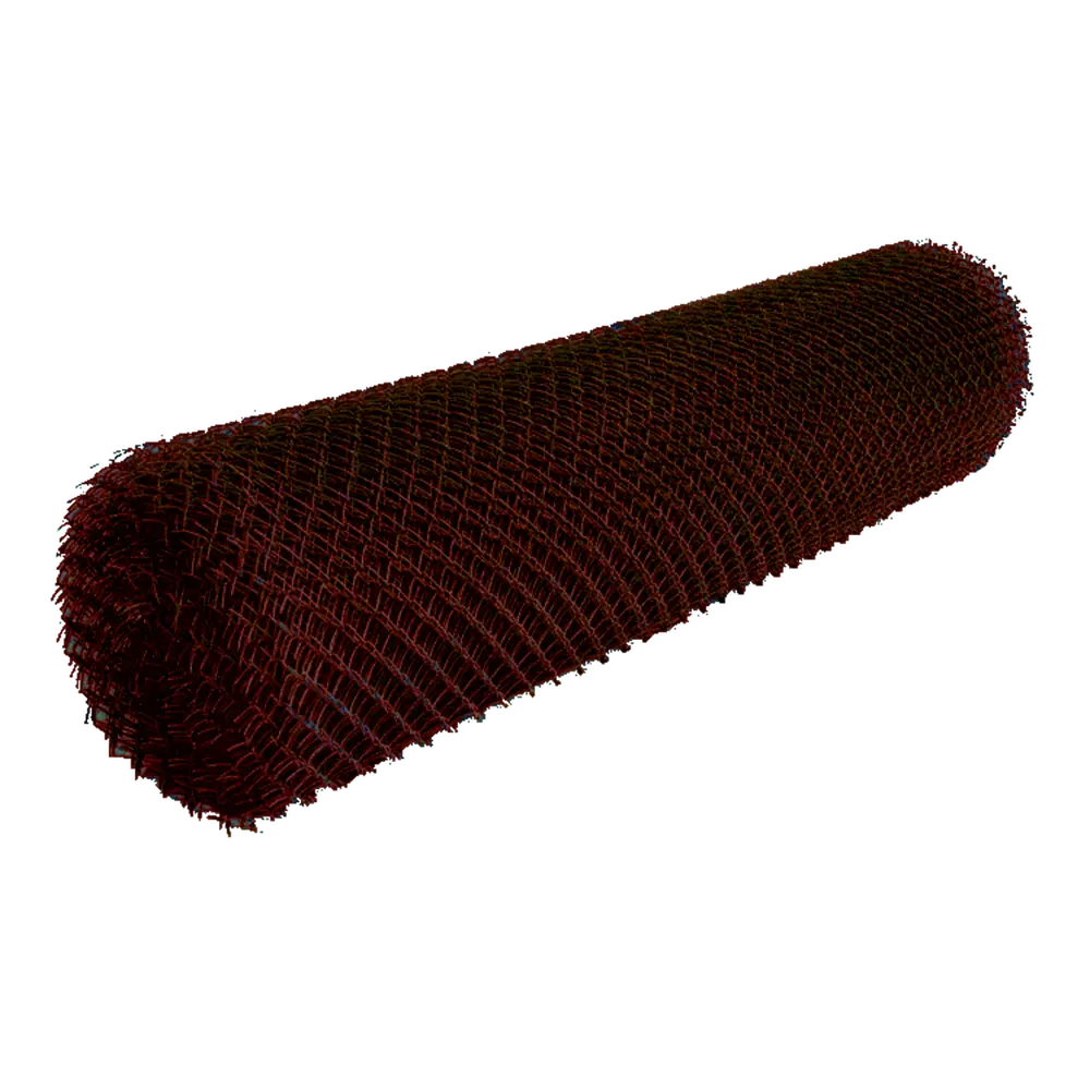 Сетка рабица Капиталпром ПВХ 50x50 мм 10м d 2.5 мм h 1 м коричневый