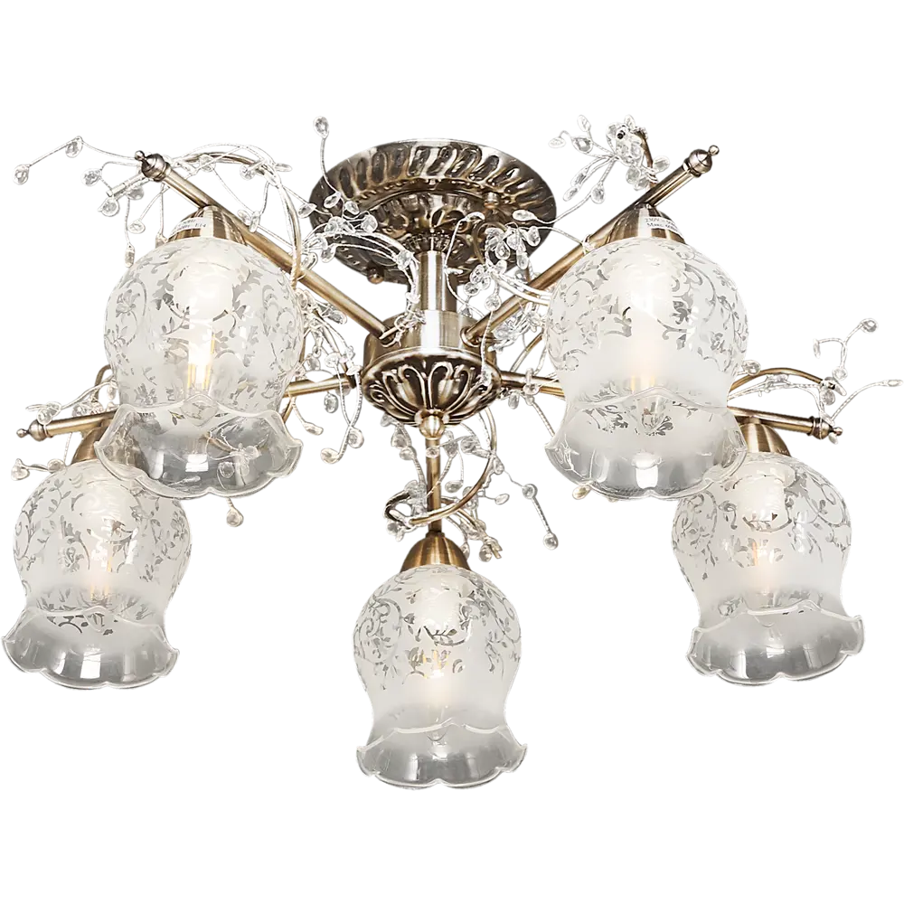 Люстра Clematis 5xE14x60 Вт LAMPLANDIA STLM-2016654