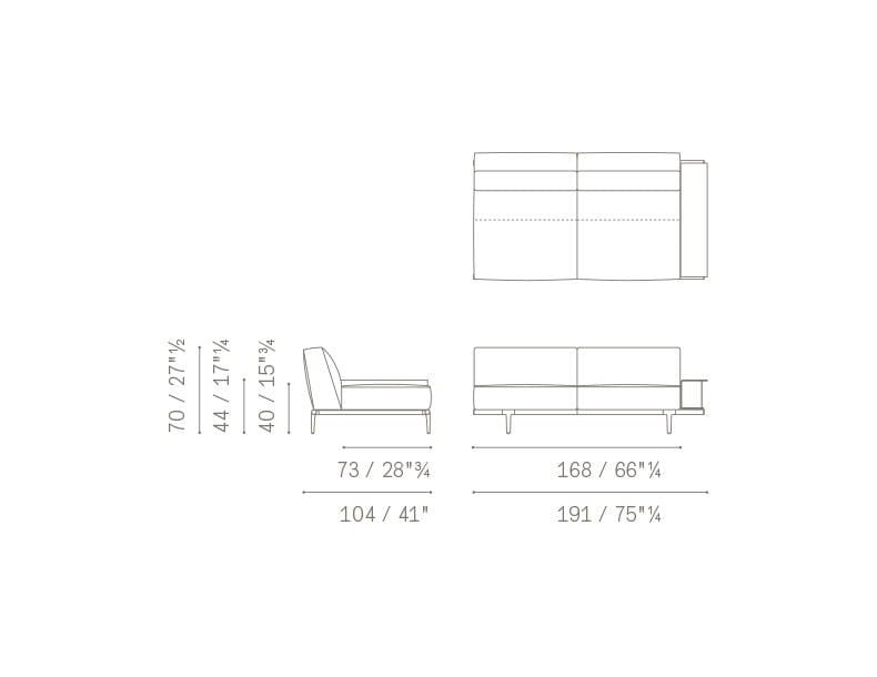 Ткань диван Poltrona Frau коллекция-диваны и кресла ARCH-00009449 - Вид №8