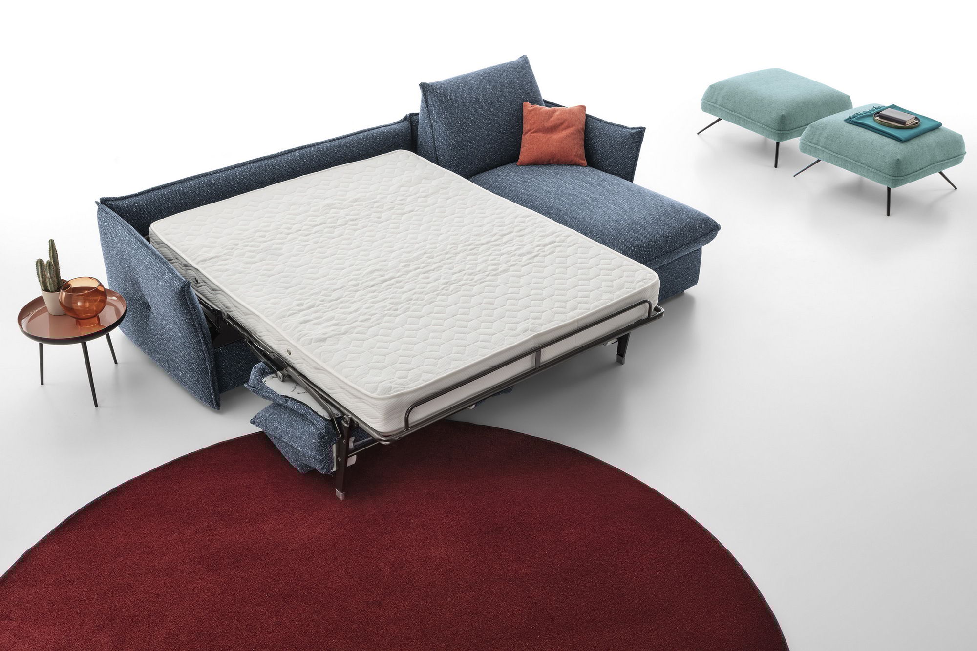Тканевый раскладной диван-кровать с полуостровом AERRE ITALIA SMOOTHIE ARCH-00120316 - Вид №2