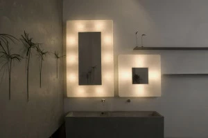 In-es.artdesign Настенный светильник из nebulite® и зеркало Luna