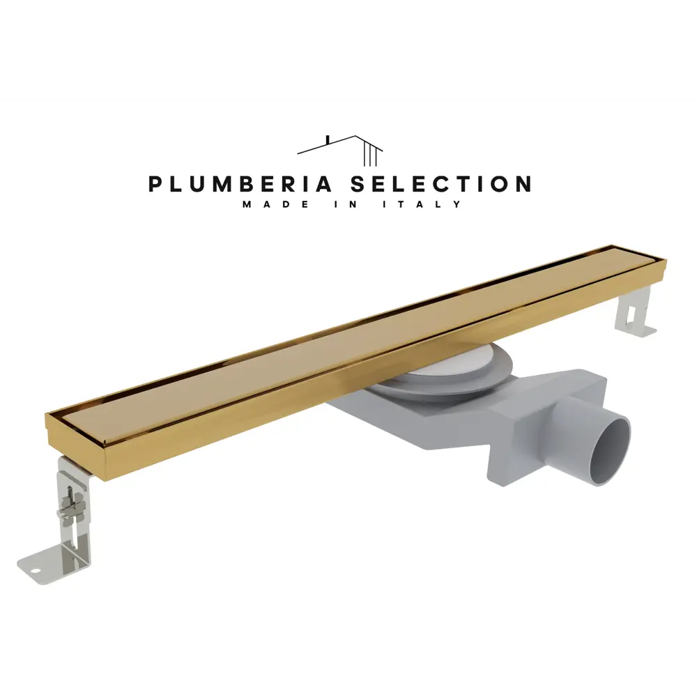 Трап для душа Plumberia selection PSL90OB комбинированный затвор 6x90 см нержавеющая сталь