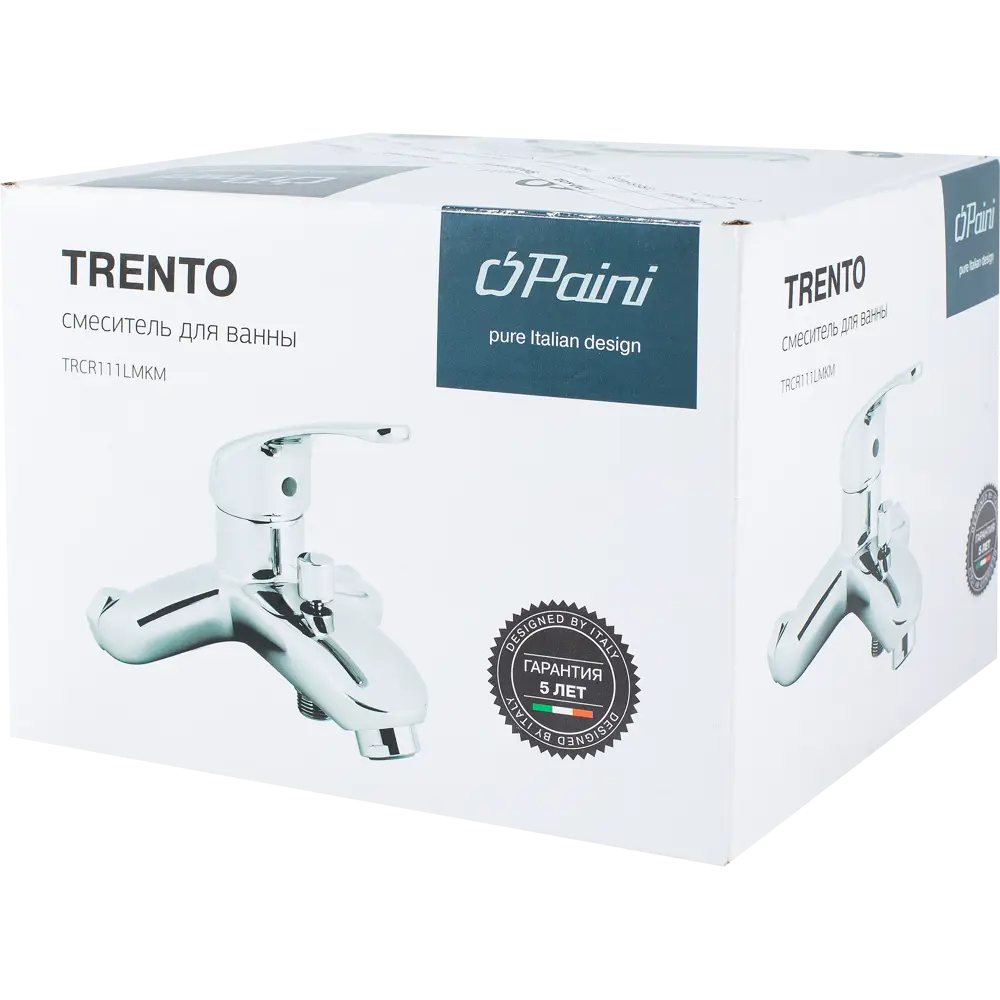Смеситель для ванны Paini Trento однорычажный цвет хром STLM-2126294 - Вид №3
