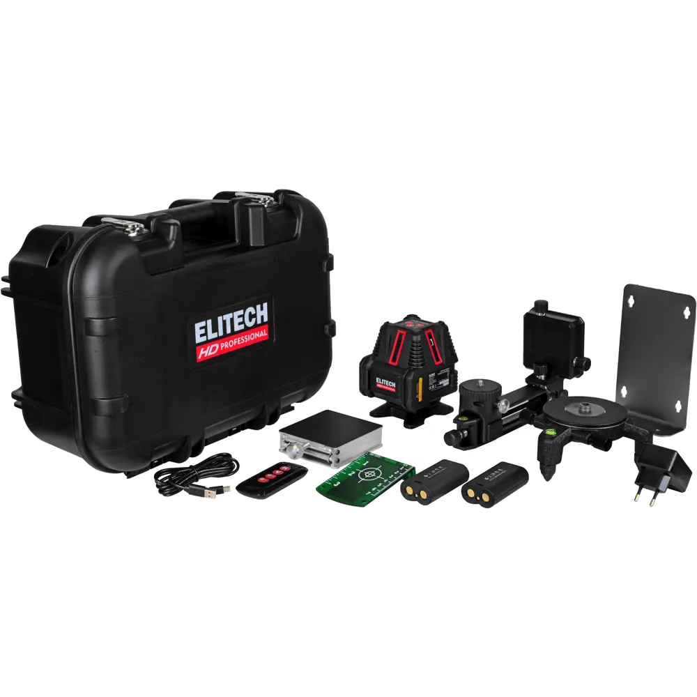 Нивелир лазерный Elitech HD LN 8D зеленый луч, 20 м 89350907 STLM-2041586  - Вид №1