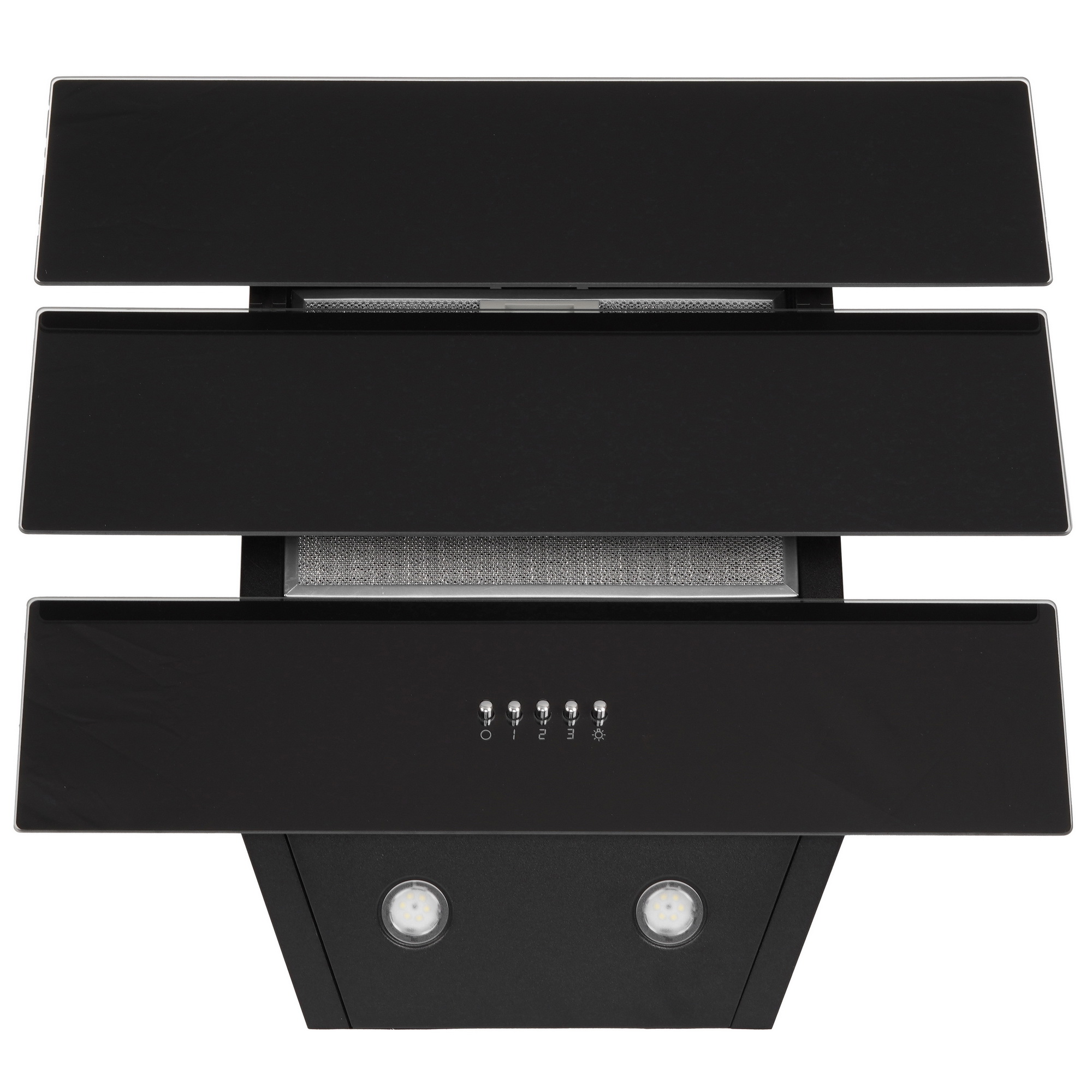 9121485 Вытяжка наклонная Monsher TROYES 60 Noir черный/черный STDN-0100086 - Вид №1